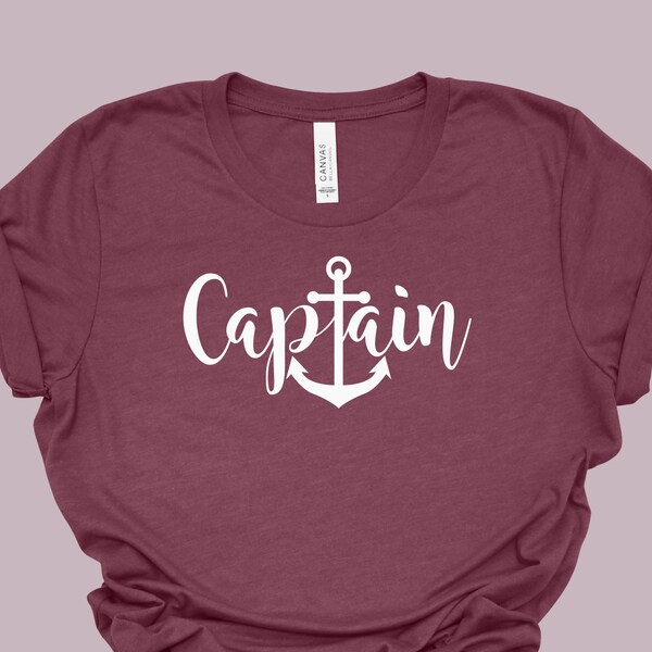 Captain Shirts, Captain Daddy, Dad Baby Matching, New Dad Shirt, Matching Dad and Kid, Nautical Tshirt, Cruise, Sailing, Family Vacation Tee