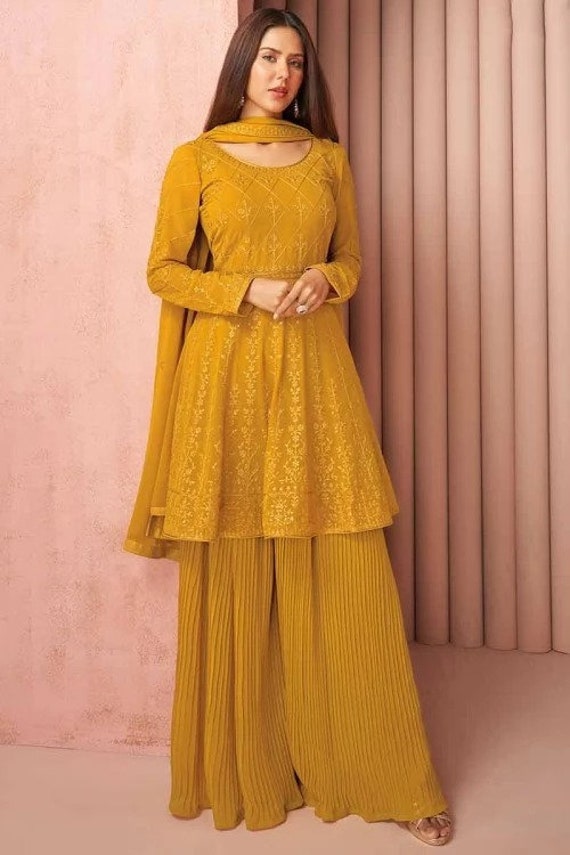 Sharara Suit- Buy Latest Designer Sharara Dress Online | Kreeva