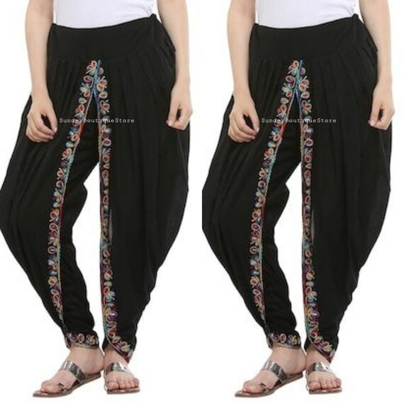 Buy DIVINATION Cotton Dhoti Pant for Womens Black Dhoti Pant (S) at  Amazon.in