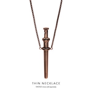 Snogo Necklace Rose Gold Thin