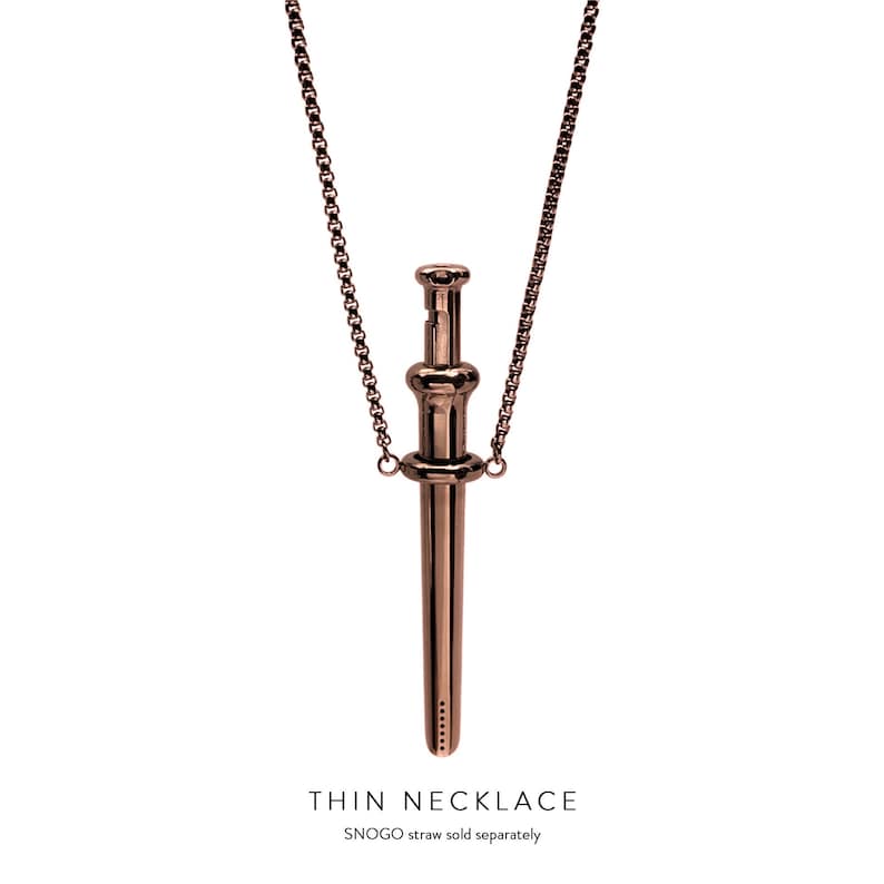 Snogo Necklace Rose Gold Thin