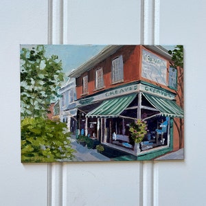 Niagra on the Lake, Original Oil Painting, 5x7 Unframed