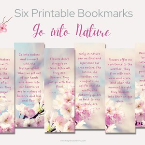 Zakładki Go Into Nature, zakładki do druku, zakładki inspirujące, pozytywne nastawienie, natychmiastowe pobieranie