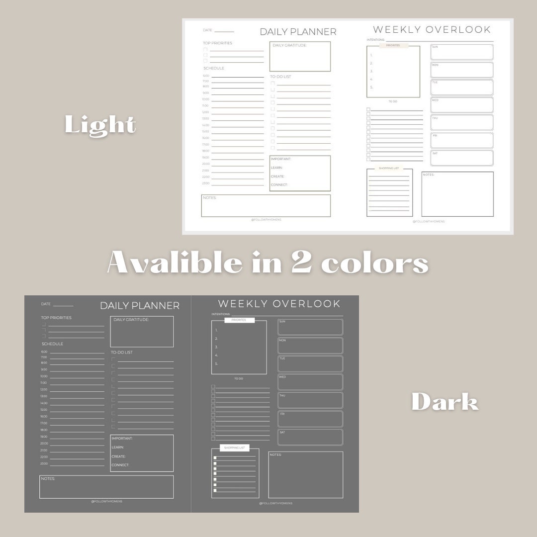 Ultimate Printable Planner, Entrepreneurs &amp; Small Business Digital ...
