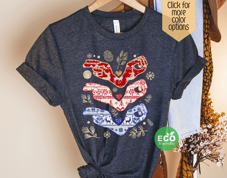 Ho Ho Ho ASL Shirt Sign Language Xmas Shirt Family Pajamas Etsy