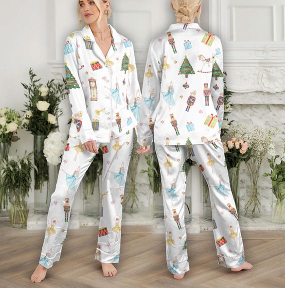 Christmas Nutcracker Pajama Set Women Nutcracker Ballet Pajama Set Family Sugar Plum Fairy Womens Pajama Set Nutcracker Holiday Gifts Etsy