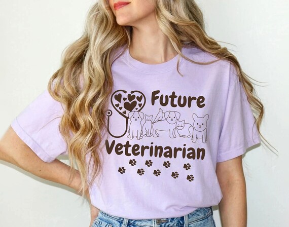 Girls Future Veterinarian Tshirt Vet Tech Student Shirt Tee Girls Future Veterinarian Tshirt Vet Tech Student Shirt Tee