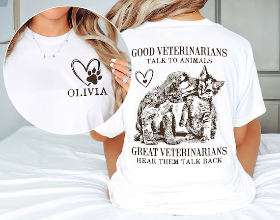 Veterinarian T-Shirt Vet Tech Gift Shirt Animal Lover Tee Veterinarian T-Shirt Vet Tech Gift Shirt Animal Lover Tee