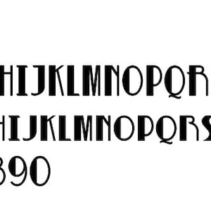アールデコフォント svg
