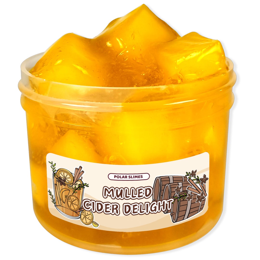 Mulled Apple Cider Scented Jelly Cube 8oz Slime Etsy