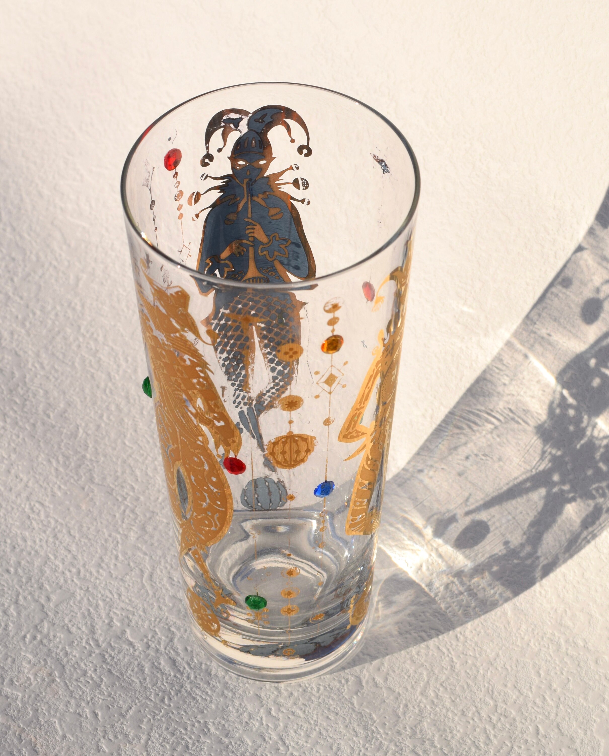 culver mardi gras glasses