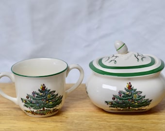 Vintage Spode Christmas Train Cookie Jar - Holiday China