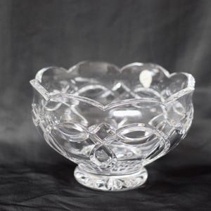 Waterford Crystal Footed Bowl | Vintage Cut Crystal Pedestal Dish | Waterford Crystal | Crystal Bowl