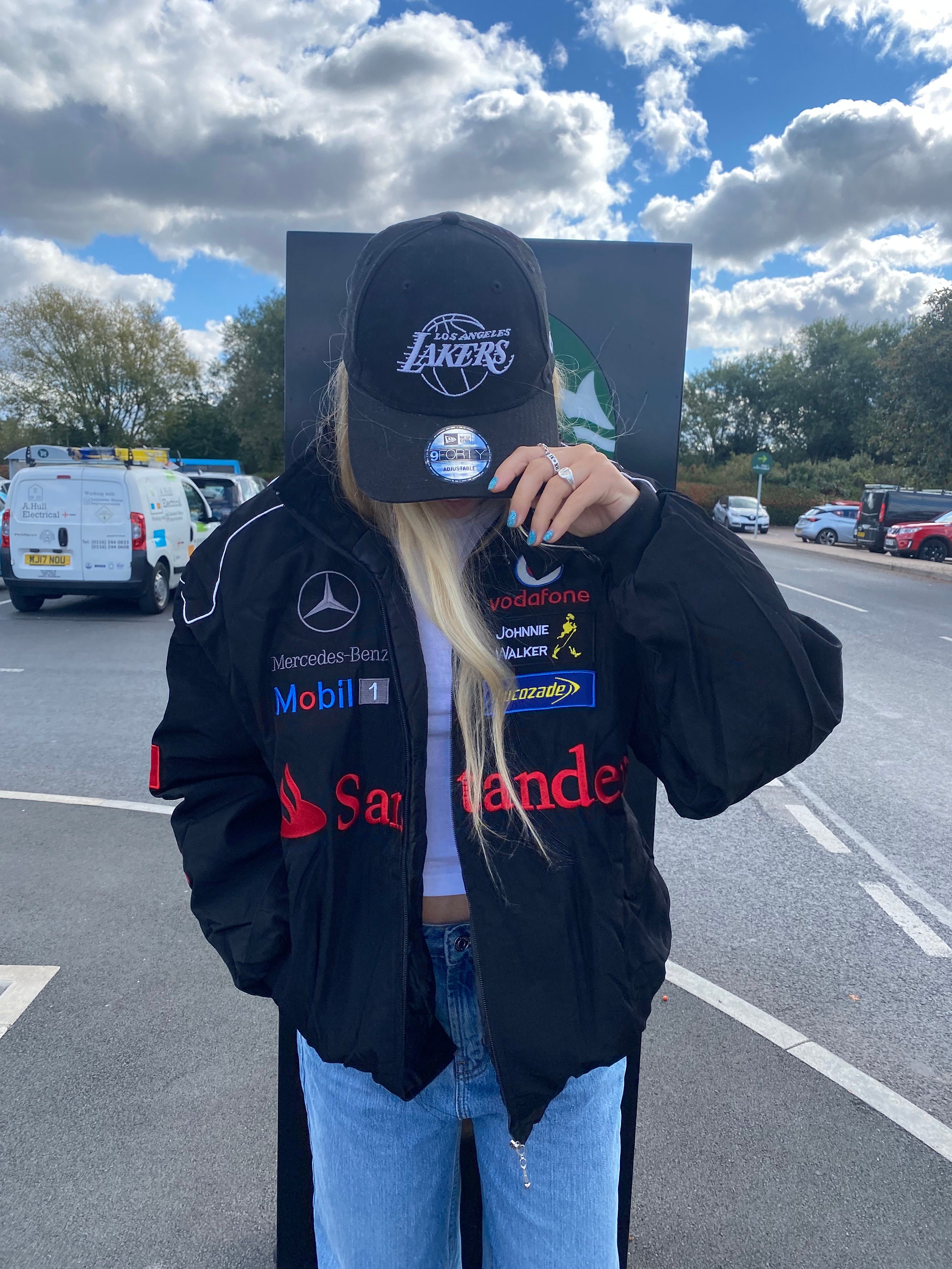 Embroidered F1 Mercedes Racing Jacket