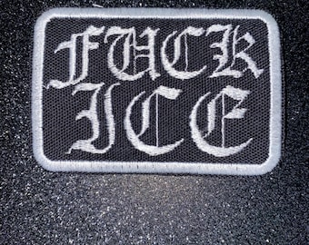 F*CK ICE iron-on patch