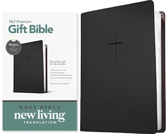 Personalized NLT Premium Gift Bible  | Custom Foil Engraved Name | Red Letter Bible |