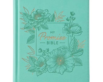 Personalized Teal KJV My Promise Bible | Coloring Bible with Promises & Art | Creative Journaling
