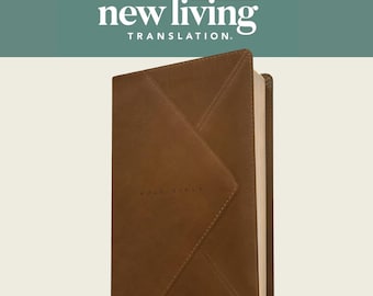 Personalized NLT Thinline Reference Bible Messenger Brown | Red Letter