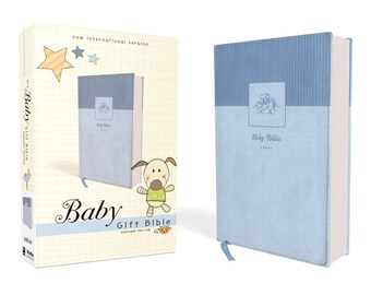 Personalized NIV Baby Gift Bible Blue | Baby Boy | Engraved