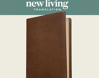 Personalized NLT Thinline Reference Bible Rustic Brown  | Engraved