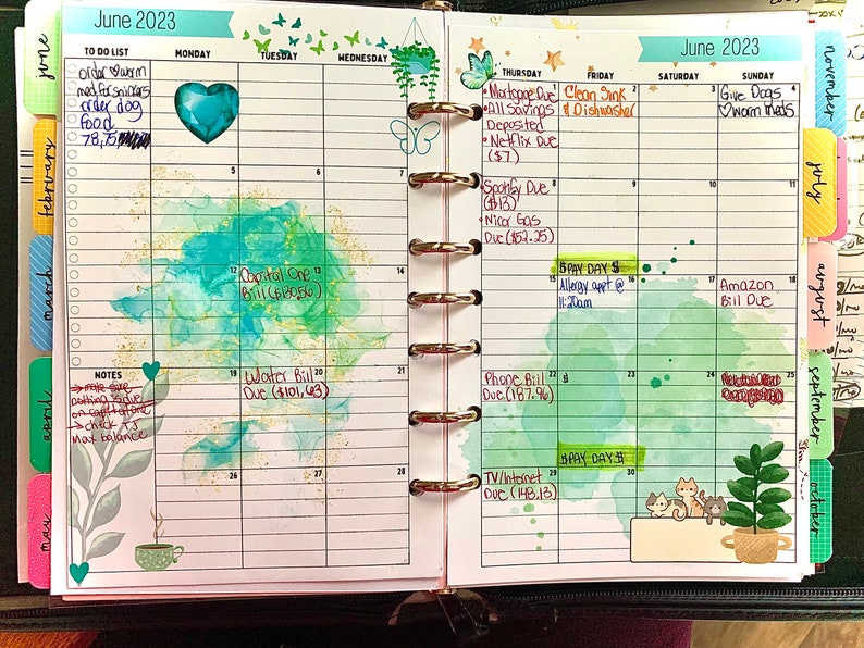 Franklin Covey Classic Binder Monthly Calendar Planner Pages 20232024