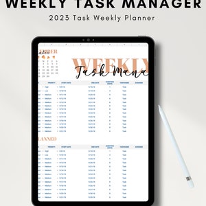 Task Tracking Spreadsheet | Task Planner | Digital To Do List | Google Sheets Template | Productivity Planner