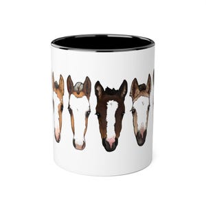 Foal Lovers Accent Mug - 11oz Coffee Cup, Equine Gift, Animal Lover&#39;s Mug, Unique Horse Decor, Farmhouse Kitchen Accessory