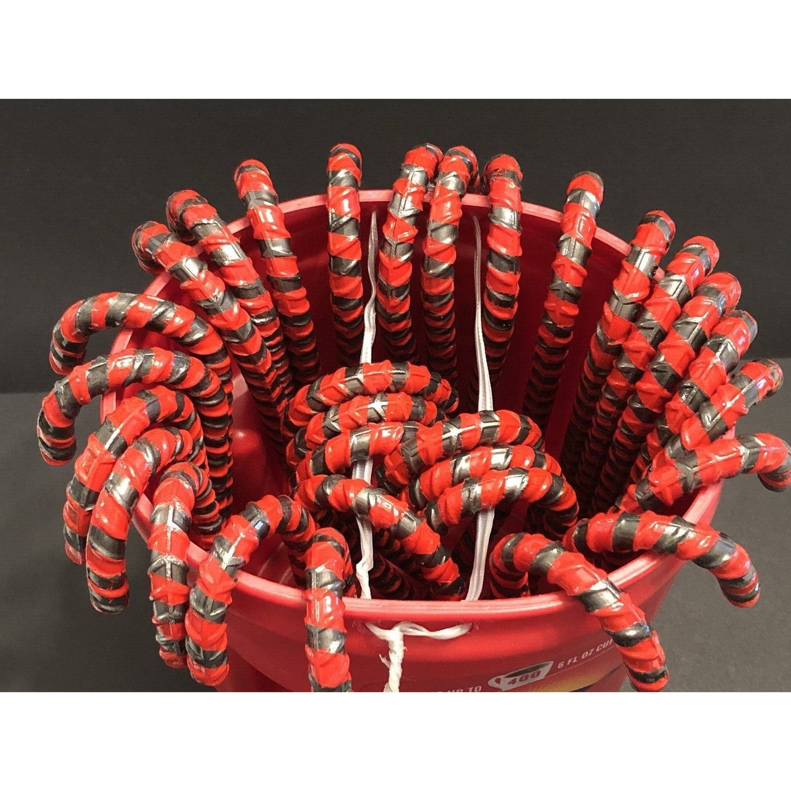 Iron Art Hand Bent Rebar Ornament Christmas Metal Candy Cane Etsy