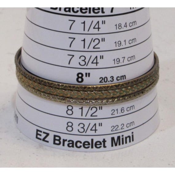 3 Bangle Bracelets Stackable Boho Retro Grunge St… - image 1
