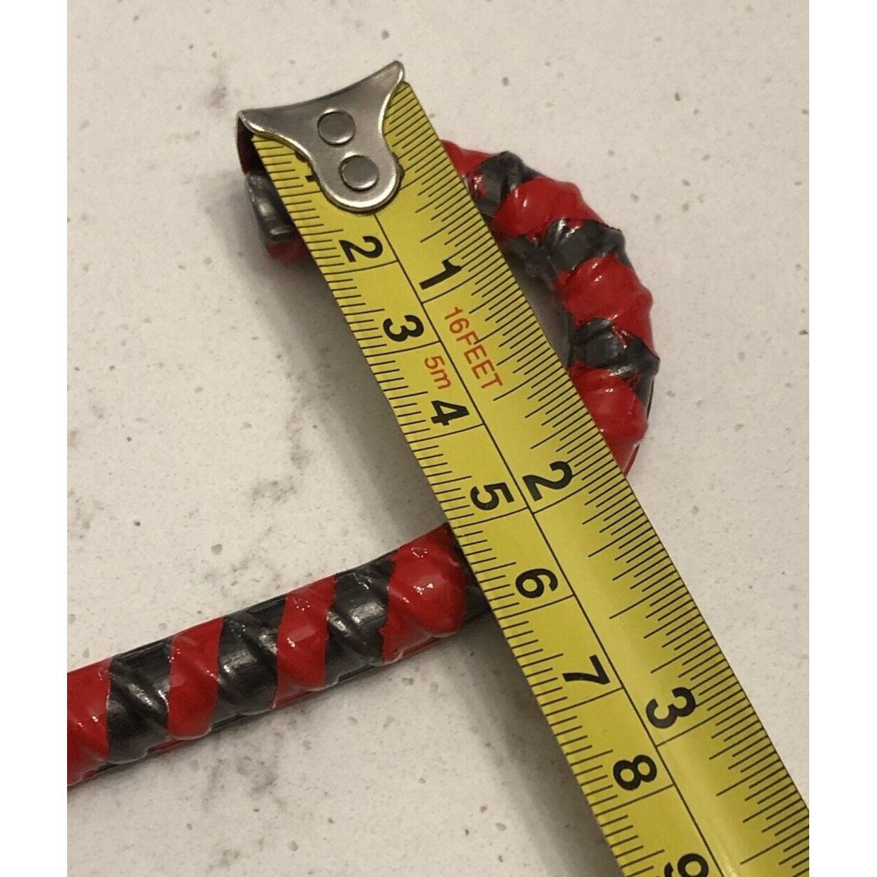 Iron Art Hand Bent Rebar Ornament Christmas Metal Candy Cane Etsy