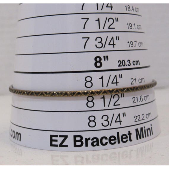 3 Bangle Bracelets Stackable Boho Retro Grunge St… - image 3