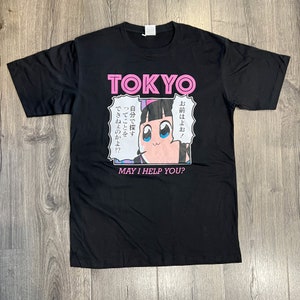 Japan Tokyo Cartoon Page Graphic T-Shirt, Japanese Tee for Men and Women