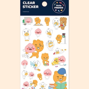 Kakao Friends Clear Sticker - Little Friends
