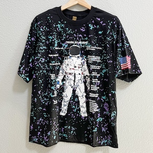 Maglietta Nasa Astronaut Space Box, Maglietta Astronaut Graphic Box per uomo e donna