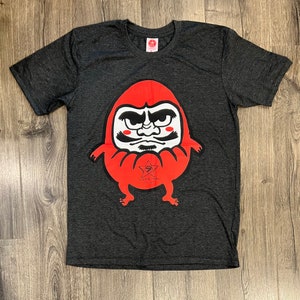 Japan Daruma Graphic T-Shirt, Character Tee for Men and Women