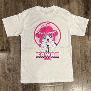 Japan Kawaii Cartoon Grafisch T-shirt, Japans schattig T-shirt voor mannen en vrouwen