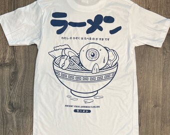 Japan T-shirt, Japanese Ramen Graphic Design Tee for Men and