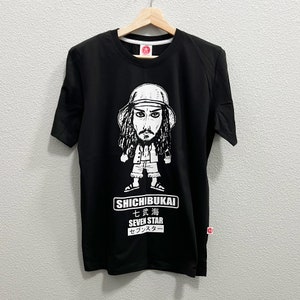 Japan Shichibukai Graphic T-Shirt, Japanese Character Tee for Men and Women