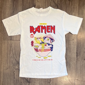 Japanese Ramen T-Shirt, Japan Monster Eats Ramen Graphic design Tee for Men and Women