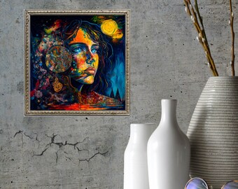 Invisible Abstractions - 2 AI-Generated Digital Art Pieces, 1:1 Scalable