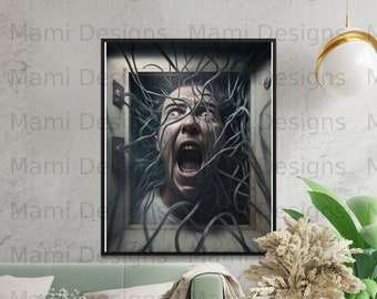 Trapped by Anxiety Digital art piece,11x14 , digital download,