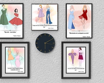 Feminist Line Art Print Set: Woman Power Gallery Wall (Digital Download)