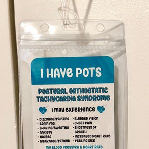 POTS Medical ID Tag image 2