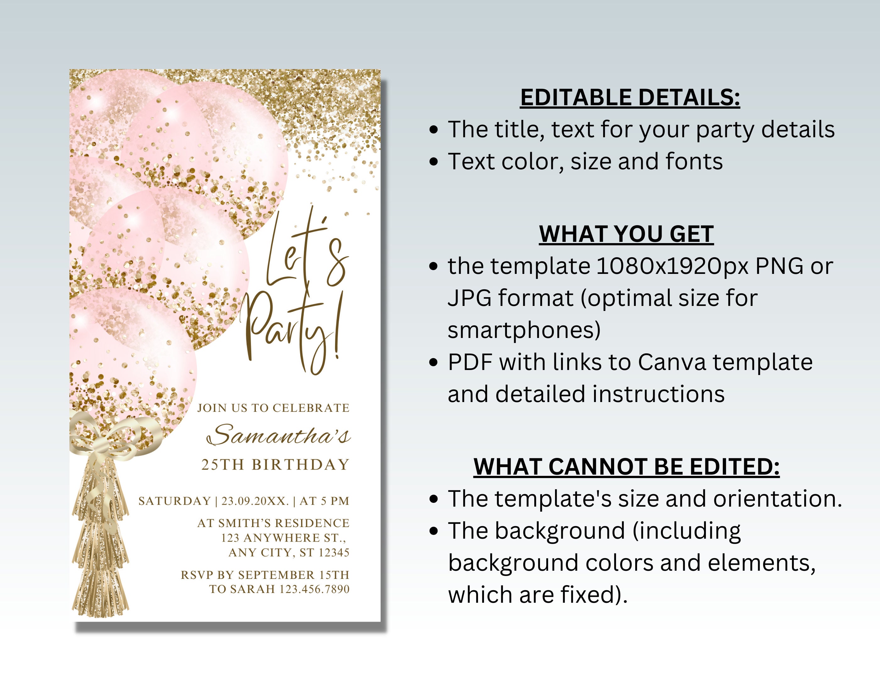 Digital Pink White Birthday Invitation Pink Gold Download Now Etsy digital-pink-white-birthday-invitation-pink-gold-download-now-etsy