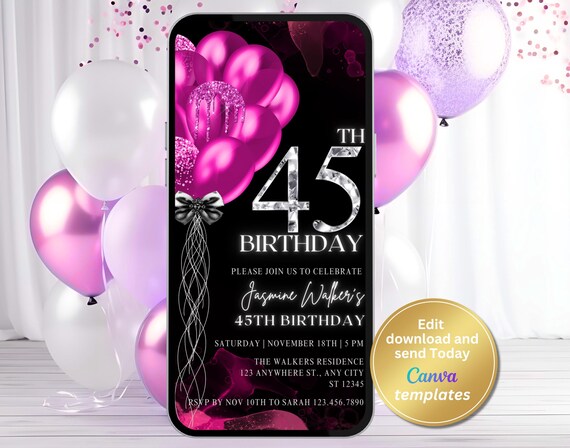 45 Text Message Birthday Invitation