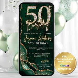 Five Dollar Shake 50th Birthday Card – NV39 – HUGS & KISSES - View #4