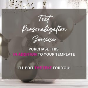 Invitation Text Personalization Service | I personalize the text – You simply download & share the invitation | Final files up to 24 hrs