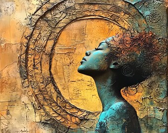 Celestial Awakening – Ethereal Female Portrait | Spirits of the Women Series