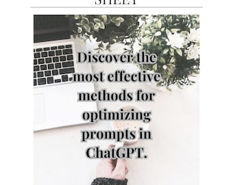 ChatGPT Best Cheat sheet, prompts for ChatGPT, Enhance Etsy Listings