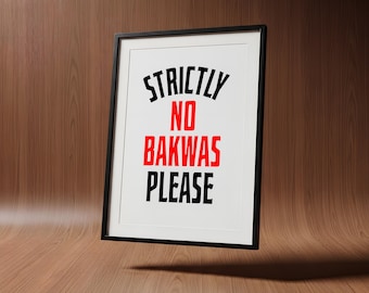 No Bakwas Indian Art Print — Funny Desi Humour Poster